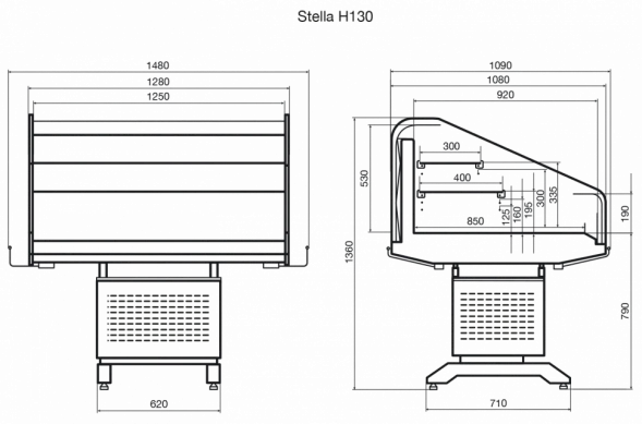 Promo-витрина Dazzl Stella H130